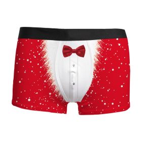 Christmas 3D Printed Men's Underwear Breathable (Option: NK SDJ 04-S)