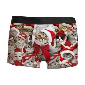 Christmas 3D Printed Men's Underwear Breathable (Option: NK SDJ 10-M)
