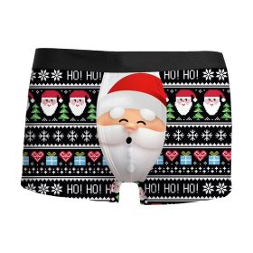 Christmas 3D Printed Men's Underwear Breathable (Option: NK SDJ 11-M)
